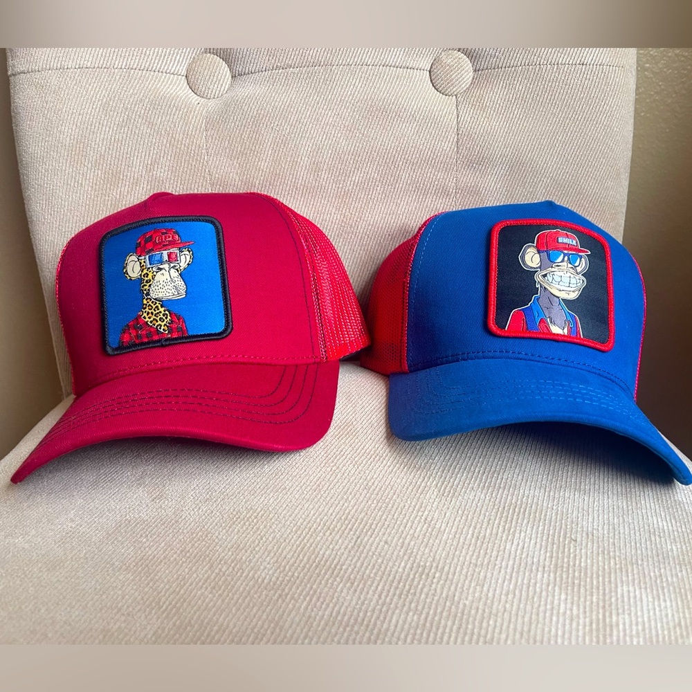 Crazy Universe Bored Of Directors Men's Bored Ape Trucker Hats One Size NWT